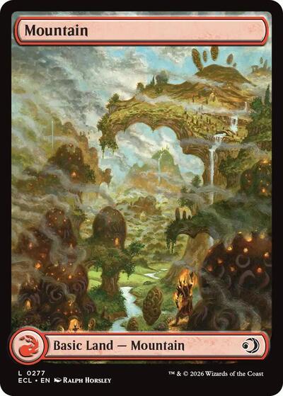 Mountain 0277 (ECL) #277 Land (Lightly Played) Lorwyn Eclipsed Magic: The Gathering: 2026