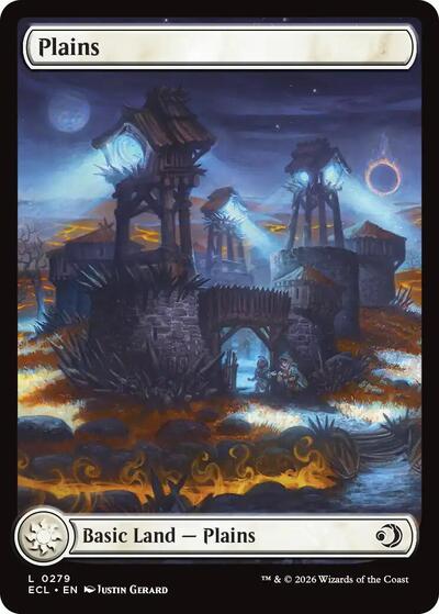 Plains 0279 (ECL) #279 Land (Lightly Played) Lorwyn Eclipsed Magic: The Gathering: 2026