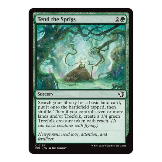 Tend the Sprigs (ECL) #197 Common Lorwyn Eclipsed Magic: The Gathering: 2026
