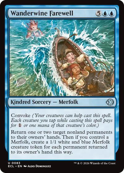 Wanderwine Farewell (ECL) #83 Uncommon (Lightly Played) Lorwyn Eclipsed Magic: 2026