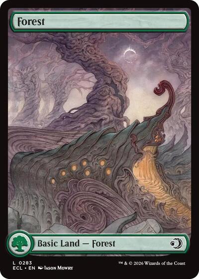 Forest 0283 (ECL) #283 Land (Lightly Played) Lorwyn Eclipsed Magic: The Gathering: 2026