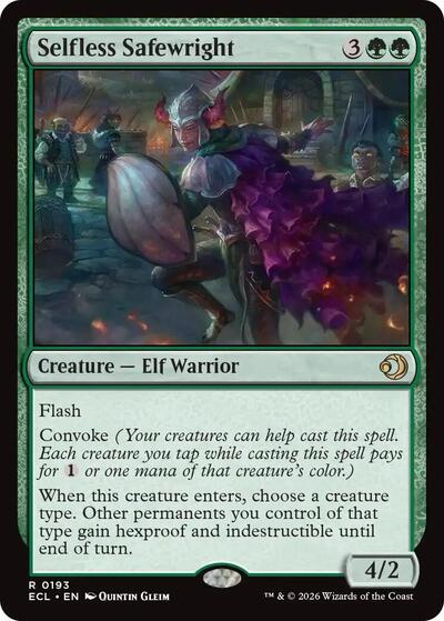 Selfless Safewright (ECL) #193 Rare (Foil Lightly Played) Lorwyn Eclipsed Magic: The Gathering: 2026