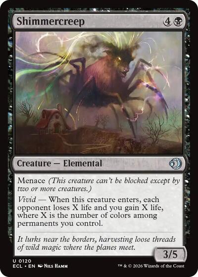 2026 Magic: Lorwyn Eclipsed (ECL) - Shimmercreep (#120, Uncommon) (Lightly Played)
