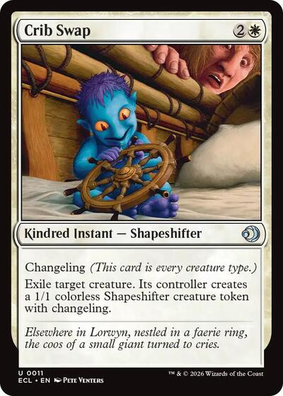 Crib Swap (ECL) #11 Uncommon (Lightly Played) Lorwyn Eclipsed Magic: The Gathering: 2026