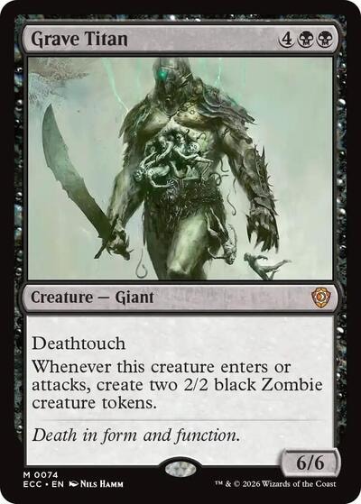Grave Titan (ECC) #74 Mythic Rare (Lightly Played) Commander: Lorwyn Eclipsed Magic: The Gathering: 2026