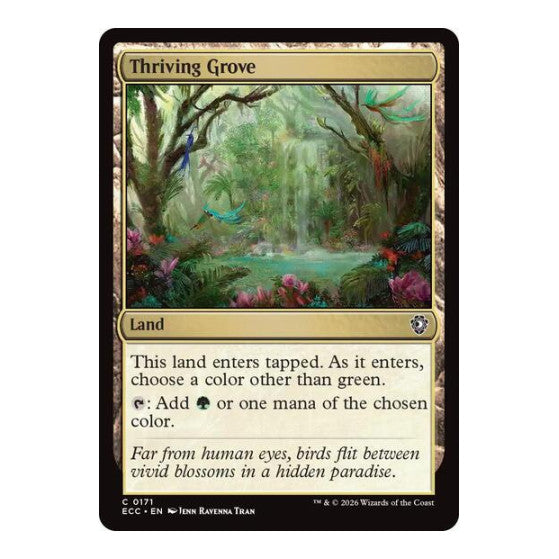Thriving Grove (ECC) #171 Common (Lightly Played) Commander: Lorwyn Eclipsed Magic: The Gathering: 2026
