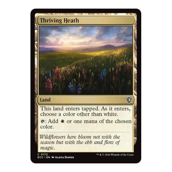 Thriving Heath (ECC) #172 Common (Lightly Played) Commander: Lorwyn Eclipsed Magic: The Gathering: 2026