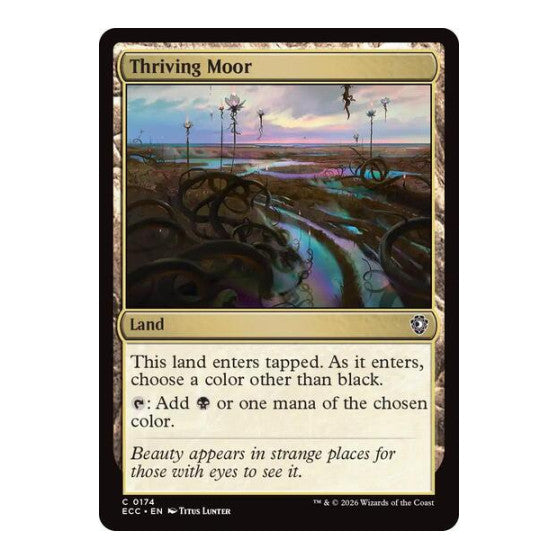 Thriving Moor (ECC) #174 Common (Lightly Played) Commander: Lorwyn Eclipsed Magic: The Gathering: 2026