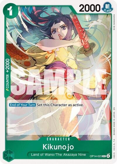 Kikunojo - OP14-023 (OP14) #OP14-023 Rare (Foil Lightly Played) The Azure Sea's Seven One Piece Card Game: 2026