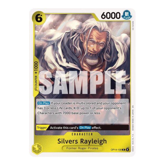 Silvers Rayleigh (OP14) #OP14-108 Rare The Azure Sea's Seven One Piece Card Game: 2026