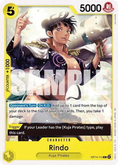 Rindo (OP14) #OP14-115 Common (Near Mint) The Azure Sea's Seven One Piece Card Game: 2026