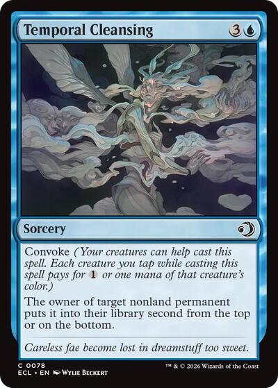 Temporal Cleansing (ECL) #78 Common Lorwyn Eclipsed Magic: 2026