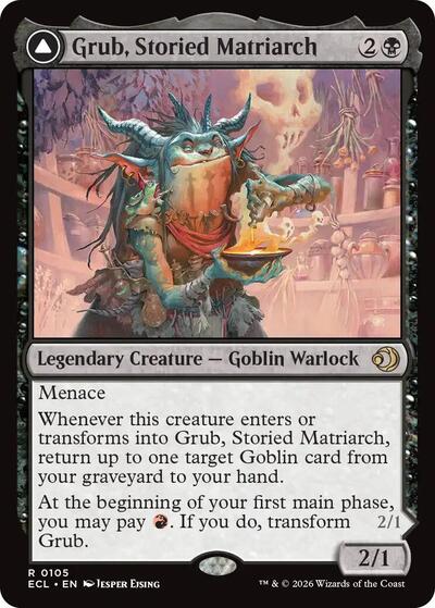 Grub Storied Matriarch (ECL) #105 Rare (Near Mint) Lorwyn Eclipsed Magic: 2026