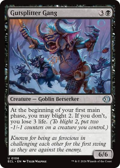 2026 Magic: Lorwyn Eclipsed (ECL) - Gutsplitter Gang (#106, Uncommon) (Lightly Played)