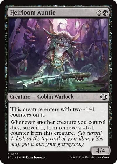 2026 Magic: Lorwyn Eclipsed (ECL) - Heirloom Auntie (#107, Common) (Lightly Played)