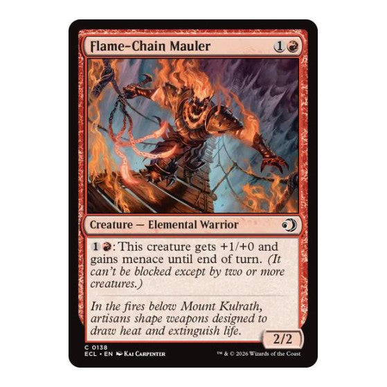 Flame-Chain Mauler (ECL) #138 Common Lorwyn Eclipsed Magic: The Gathering: 2026