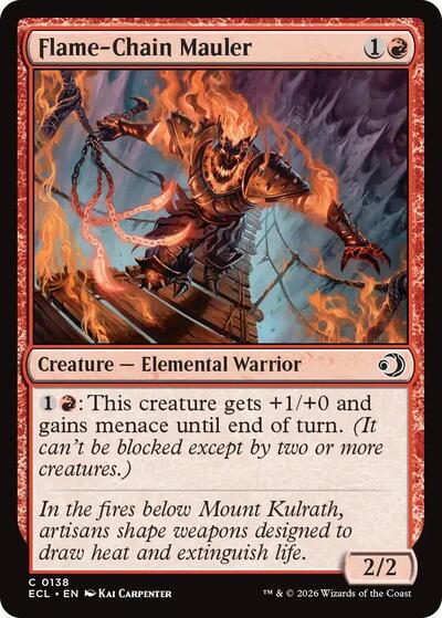 2026 Magic: Lorwyn Eclipsed (ECL) - Flame Chain Mauler (#138, Common) (Lightly Played)