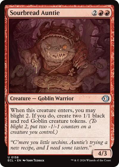 Sourbread Auntie (ECL) #158 Uncommon (Lightly Played) Lorwyn Eclipsed Magic: The Gathering: 2026