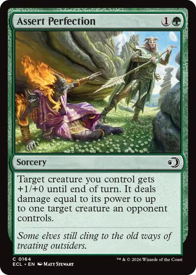 2026 Magic: Lorwyn Eclipsed (ECL) - Assert Perfection (#164, Common)
