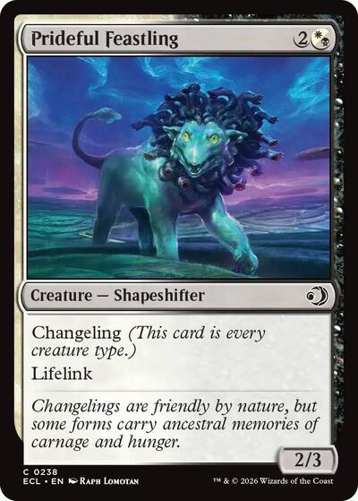 Prideful Feastling (ECL) #238 Common (Lightly Played) Lorwyn Eclipsed Magic: The Gathering: 2026