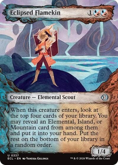 Eclipsed Flamekin Showcase (ECL) #337 Uncommon (Lightly Played) Lorwyn Eclipsed Magic: The Gathering: 2026