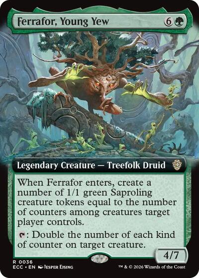 Ferrafor Young Yew Extended Art (ECC) #36 Rare (Near Mint) Commander: Lorwyn Eclipsed Magic: 2026