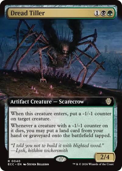 Dread Tiller Extended Art (ECC) #40 Rare (Near Mint) Commander: Lorwyn Eclipsed Magic: 2026