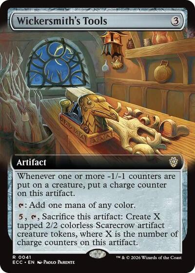 Wickersmiths Tools Extended Art (ECC) #41 Rare (Near Mint) Commander: Lorwyn Eclipsed Magic: 2026