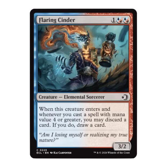 Flaring Cinder (ECL) #225 Common Lorwyn Eclipsed Magic: The Gathering: 2026
