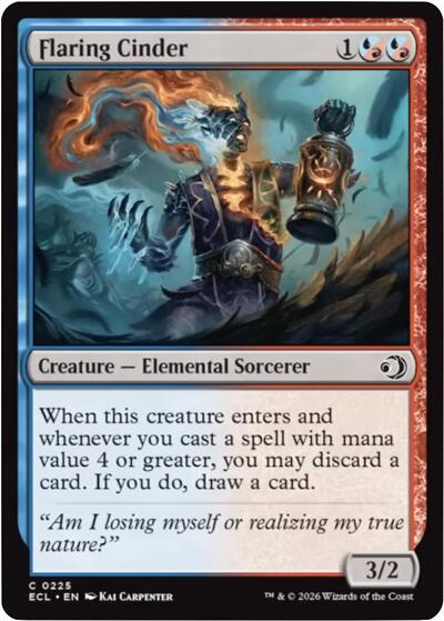 Flaring Cinder (ECL) #225 Common Lorwyn Eclipsed Magic: 2026