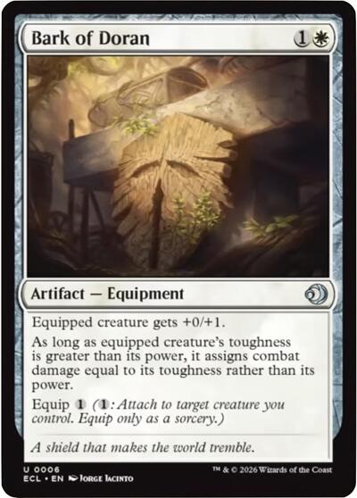 2026 Magic: Lorwyn Eclipsed (ECL) - Bark of Doran (#6, Uncommon) (Lightly Played)