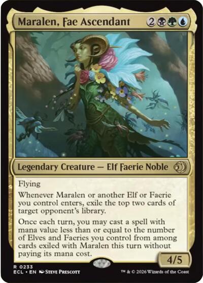 Maralen Fae Ascendant (ECL) #233 Rare (Near Mint) Lorwyn Eclipsed Magic: The Gathering: 2026