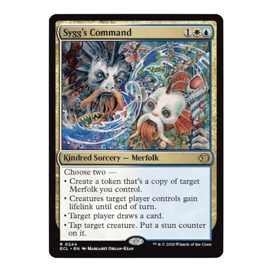 Sygg's Command (ECL) #244 Rare (Lightly Played) Lorwyn Eclipsed Magic: The Gathering: 2026