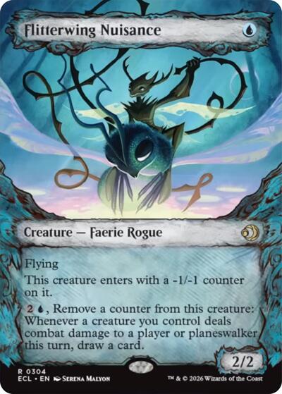 Flitterwing Nuisance Showcase (ECL) #304 Rare (Foil Near Mint) Lorwyn Eclipsed Magic: The Gathering: 2026
