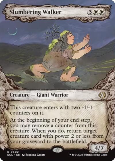 Slumbering Walker (Showcase) (ECL) #302 Rare (Lightly Played) Lorwyn Eclipsed Magic: The Gathering: 2026