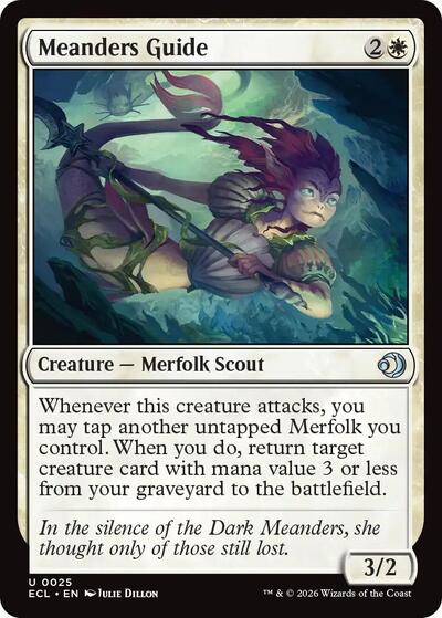 Meanders Guide (ECL) #25 Uncommon (Lightly Played) Lorwyn Eclipsed Magic: The Gathering: 2026