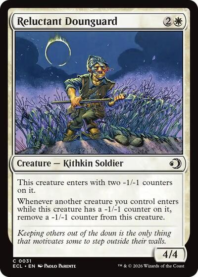 Reluctant Dounguard (ECL) #31 Common Lorwyn Eclipsed Magic: 2026