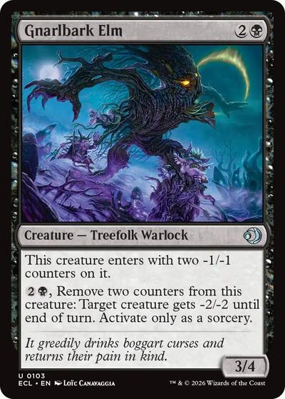 Gnarlbark Elm (ECL) #103 Uncommon Lorwyn Eclipsed Magic: The Gathering: 2026