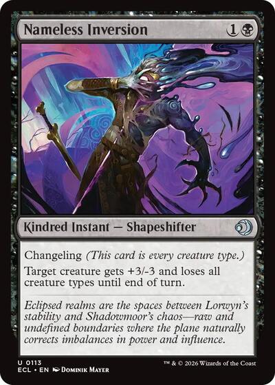 2026 Magic: Lorwyn Eclipsed (ECL) - Nameless Inversion (#113, Uncommon) (Lightly Played)
