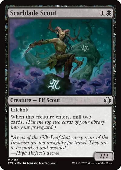 2026 Magic: Lorwyn Eclipsed (ECL) - Scarblade Scout (#118, Common) (Lightly Played)