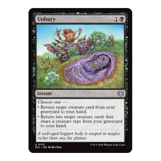 Unbury (ECL) #123 Uncommon (Lightly Played) Lorwyn Eclipsed Magic: The Gathering: 2026