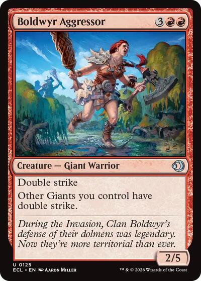 Boldwyr Aggressor (ECL) #125 Uncommon (Lightly Played) Lorwyn Eclipsed Magic: The Gathering: 2026
