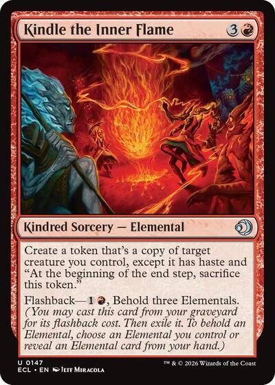 Kindle the Inner Flame (ECL) #147 Uncommon (Lightly Played) Lorwyn Eclipsed Magic: The Gathering: 2026