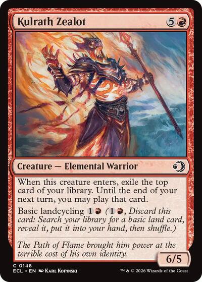 Kulrath Zealot (ECL) #148 Common (Lightly Played) Lorwyn Eclipsed Magic: The Gathering: 2026