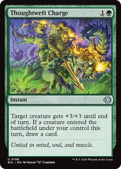 Thoughtweft Charge (ECL) #198 Uncommon Lorwyn Eclipsed Magic: The Gathering: 2026