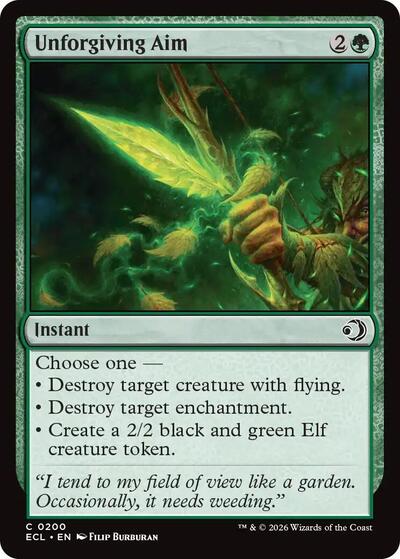 2026 Magic: Lorwyn Eclipsed (ECL) - Unforgiving Aim (#200, Common) (Lightly Played)