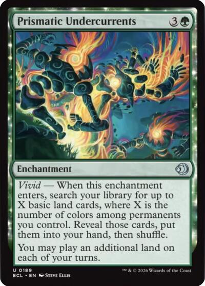 Prismatic Undercurrents (ECL) #189 Uncommon (Lightly Played) Lorwyn Eclipsed Magic: The Gathering: 2026