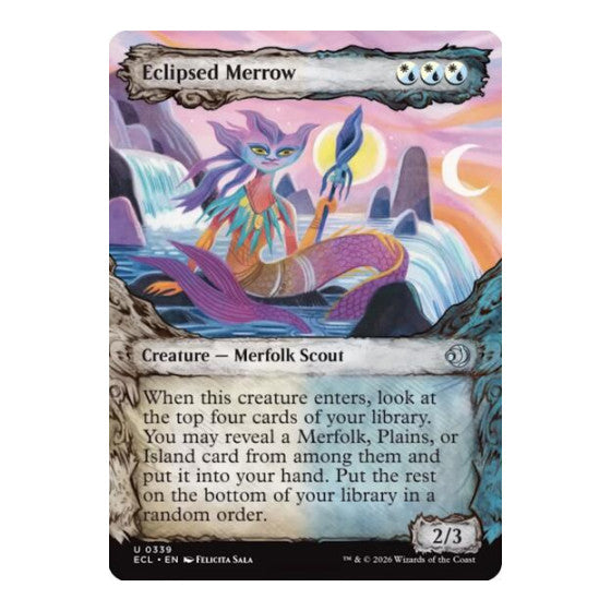 Eclipsed Merrow (Showcase) (ECL) #339 Uncommon (Foil Lightly Played) Lorwyn Eclipsed Magic: The Gathering: 2026