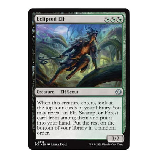 Eclipsed Elf (ECL) #218 Uncommon (Lightly Played) Lorwyn Eclipsed Magic: The Gathering: 2026