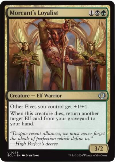 Morcants Loyalist (ECL) #236 Uncommon (Lightly Played) Lorwyn Eclipsed Magic: The Gathering: 2026